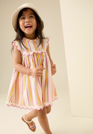 Next, REGULAR FIT - SLEEVELESS SCALLOP DETAIL SUMMER DRESS . - Day dress - rainbow stripe