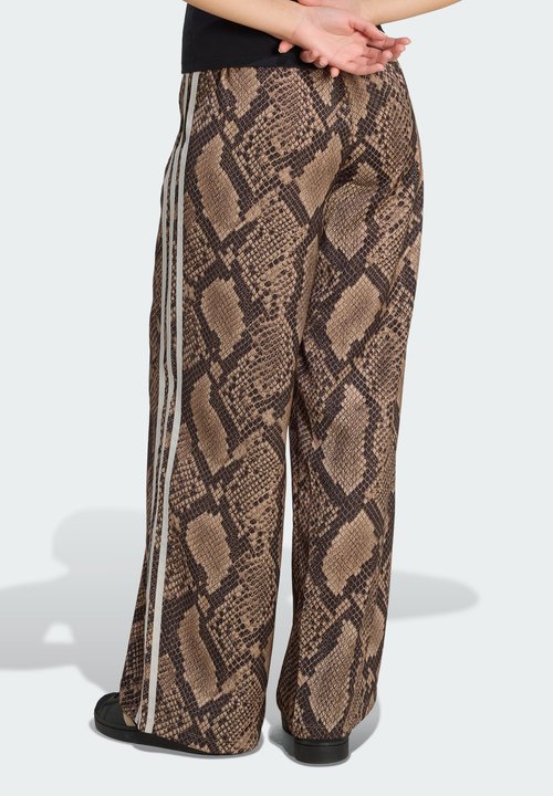adidas Satin Snake Print Wide Leg Track Pant Asia Sizing 'Linen Magic Beige' (Women's) — foto 2
