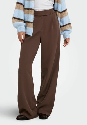 ONLY, ONLLINDA-BERRY HW STR PANT CC TLR - Pantaloni - cioccolato