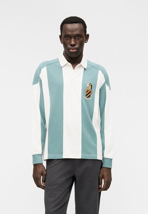 TWISTED ARCHIVE RUGBY - Majica z dolgimi rokavi - white/light blue