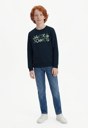 Jack & Jones Junior JJEJEFF LOGO CREW - Felpa - sky captain