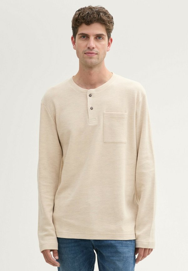 REGULAR FIT - Strickpullover - light sand melange structure
