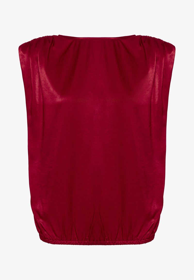 My Essential Wardrobe WRAP - Blouse - burgundy red/rood - Zalando.nl