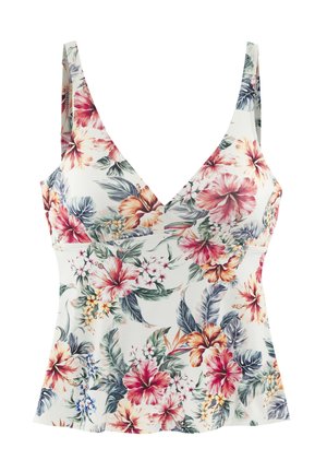 TANKINI - Bikini-Top - creme bedruckt