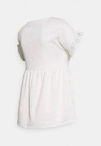 MAMALICIOUS MLDINNA TESS - T-shirt estampada - snow white