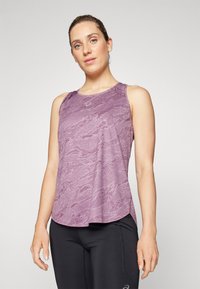 ASICS ROAD ALL OVER TANK - Topper - dusty mauve