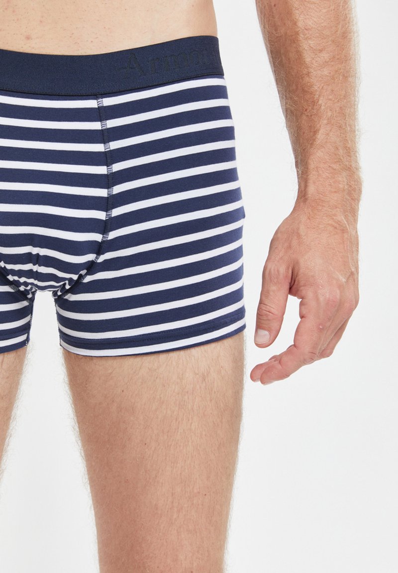 Armor lux RAYÉ Trunks marine deep blanc/dark blue Zalando
