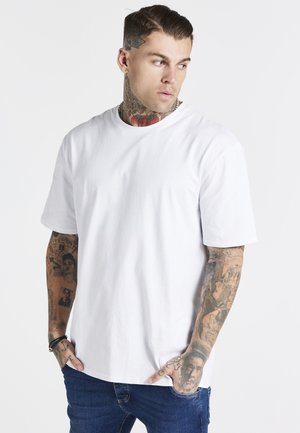 ESSENTIAL HYBRID TEE - Jednoduché triko - white
