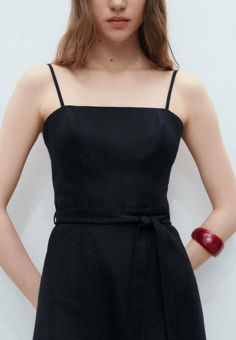 double lined bodycon dress Love Game Jersey Double Lined Midi Dress in Black