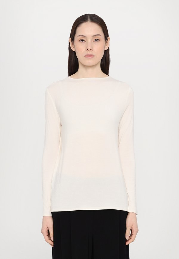 LONG SLEEVE CREW - Long sleeved top - cream