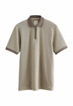 Next ZIP NECK SMART REGULAR FIT - Poloshirts - neutral