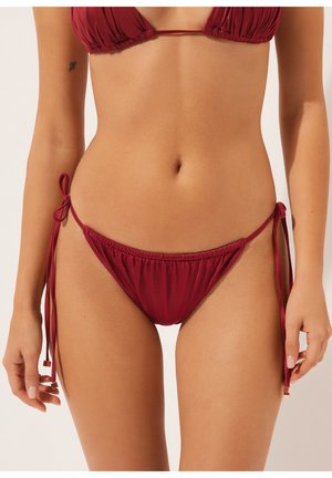 Calzedonia SHINY SATIN - Bikinibukser - red