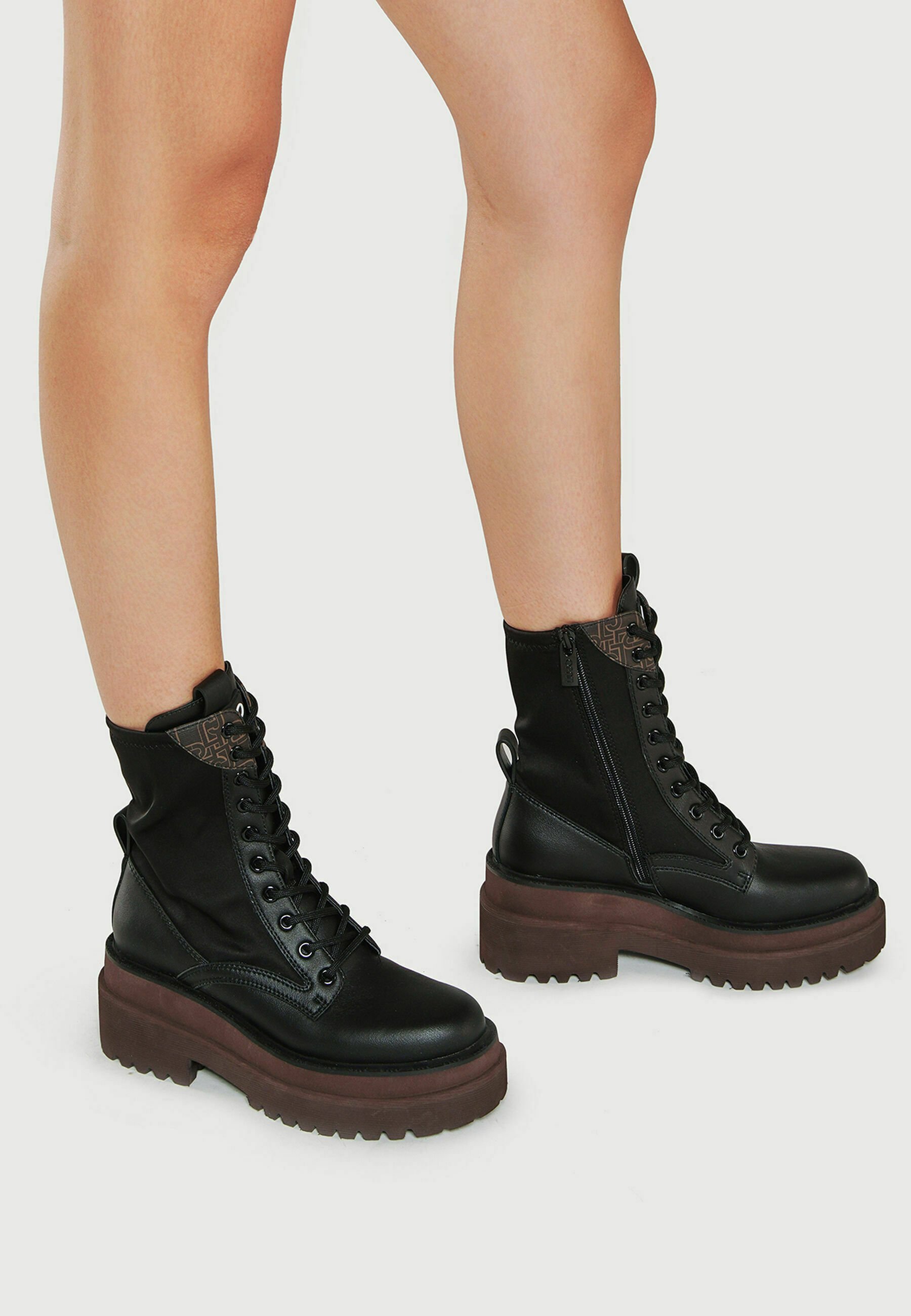 LIU JO Enkellaarsjes met plateauzool - black/zwart - Zalando.be