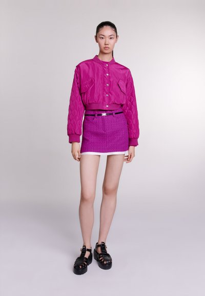 Maje Blouson Bomber - rose fuchsia
