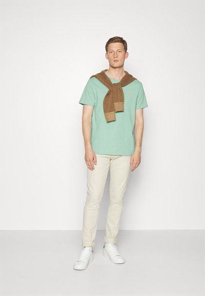 Polo Ralph Lauren CUSTOM SLIM FIT JERSEY CREWNECK T-SHIRT - T-shirt básica - celadon
