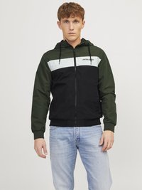 Jack & Jones - JJERUSH BLOCKING HOOD - Let jakke / Sommerjakker - forest night Miniaturebillede 1