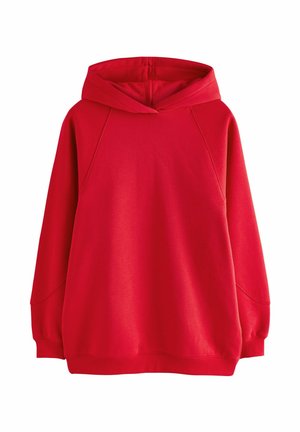 HEAVYWEIGHT LONGLINE WITH SEAM DETAILING - Mikina - crimson red
