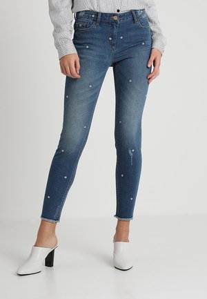 Skinny-Farkut - blue denim