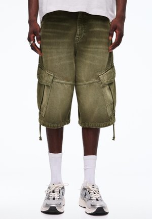 Bershka Pantalon cargo - khaki