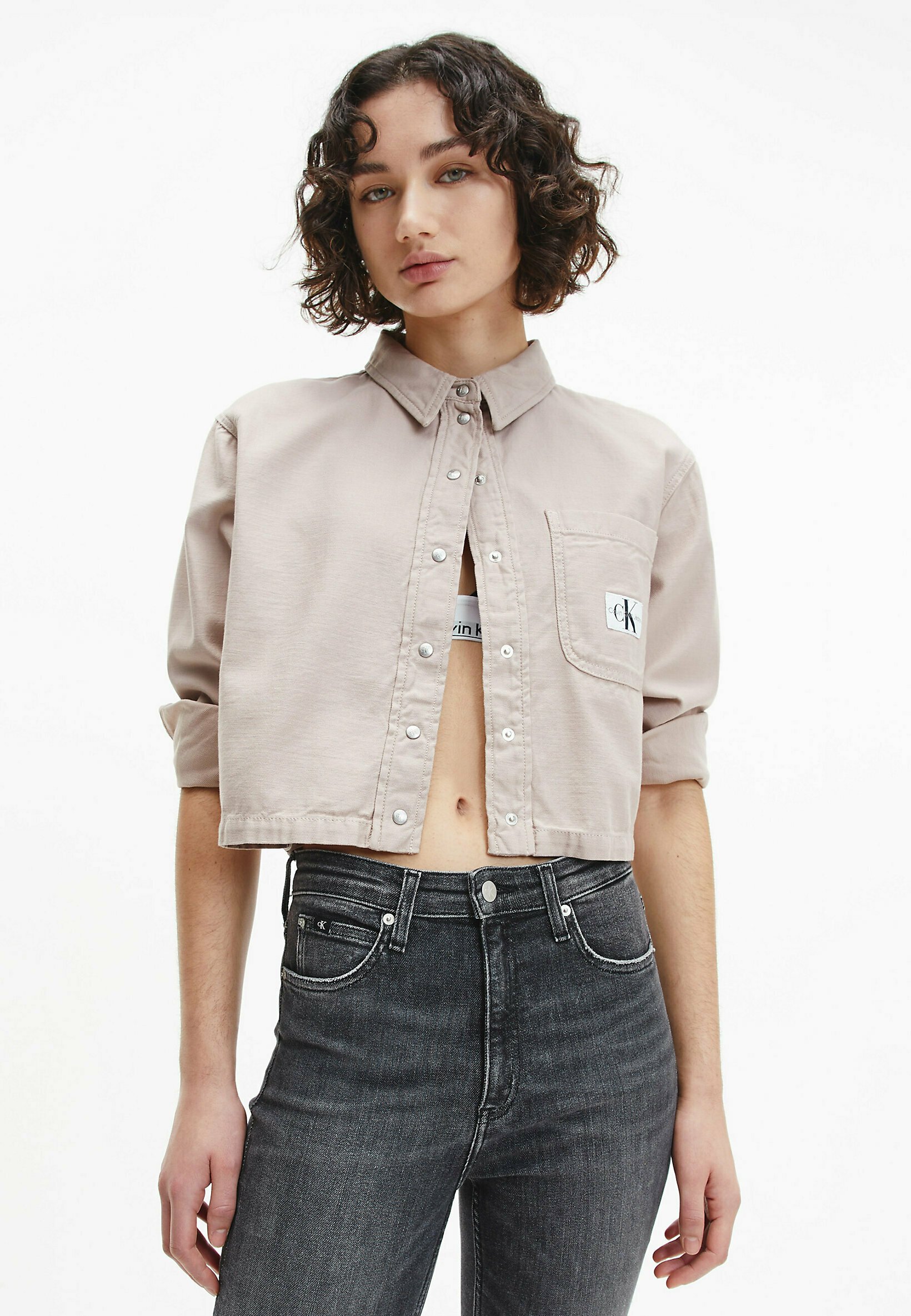 Calvin Klein Jeans Camicia - denim medium/blu denim - Zalando.it