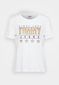 Tommy Jeans SLIM TEE - T-shirts print - white