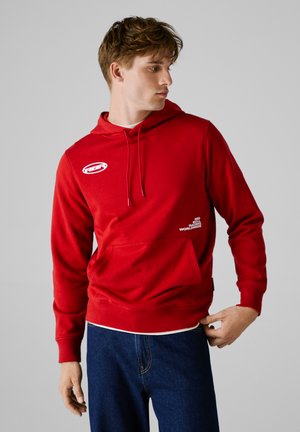 TYPOGRAPHIC - Kapuzenpullover - race red