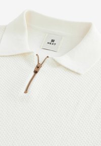 Next SHORT SLEEVE BUBBLE ZIP -REGULAR FIT - Poloshirts - white