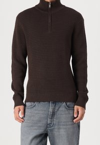 Selected Homme Svetr - dark brown