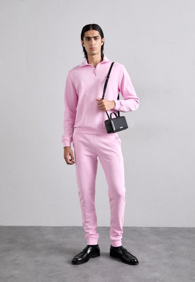 GCDS ESSENTIALS HALF ZIP - Sweatshirt - pink