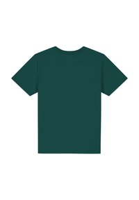 Kurzärmliges T-Shirt in Dunkeltürkis, aus weichem Stoff gefertigt. Klassisches Rundhalsdesign mit geradem Schnitt und ohne sichtbare Muster oder Akzente.