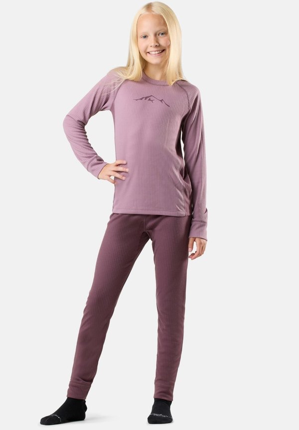 NORDIC ACTIVE SET JR - Unterhemd/-shirt - dk mauve pale mauve