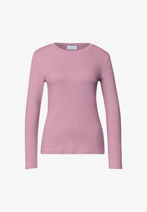 Street One Studio, BASIC SHIRT IN UNIFARBE MIT RUNDHALS - Langærmet T-shirt - pearly rose