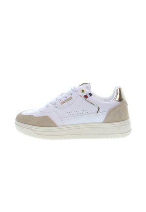 KOSMO - Matalavartiset tennarit - white beige metallic gold