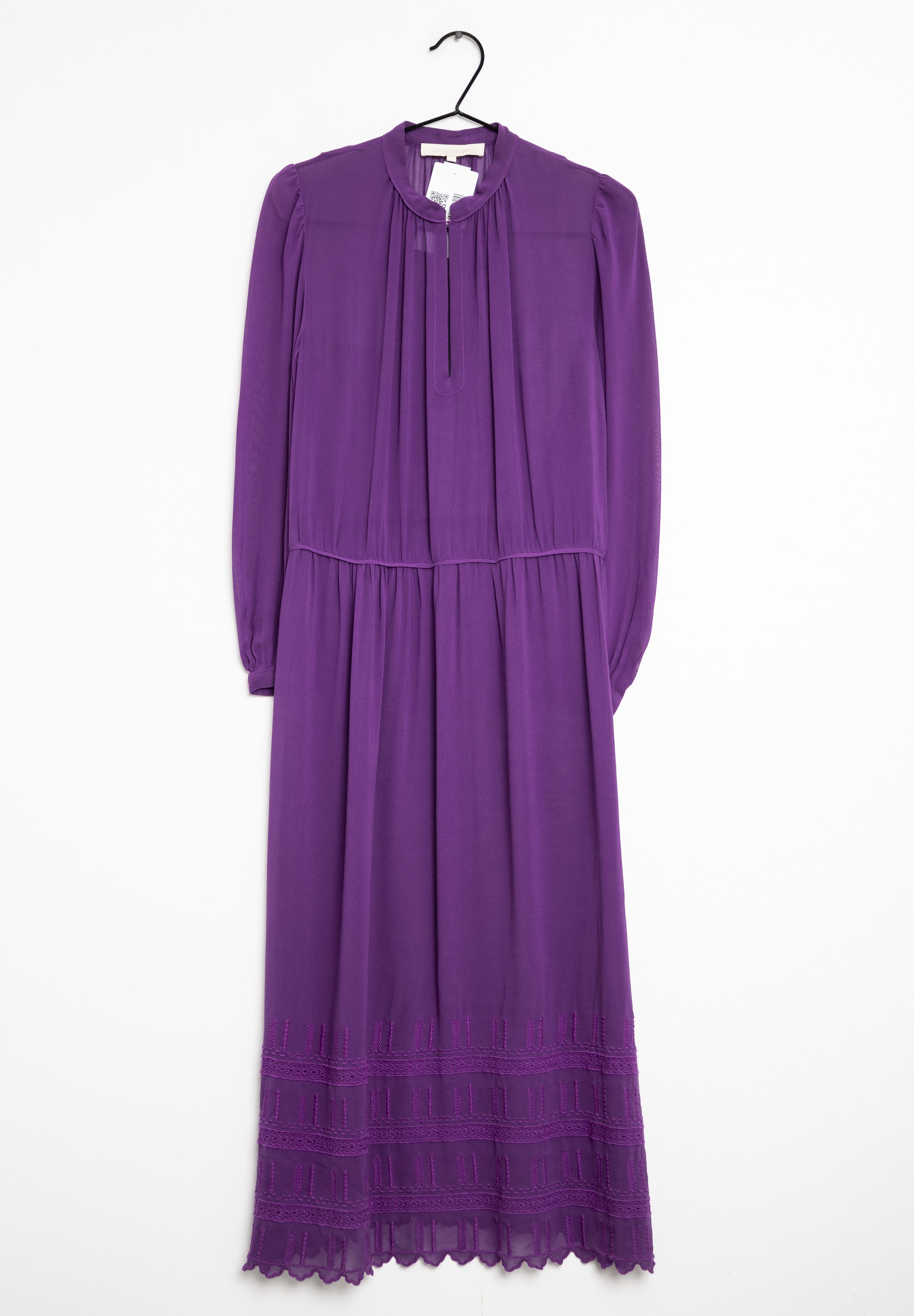strapless open back dress Purple Infinity Bridesmaid Dress with Long Straps and Folded Skirt main image 1