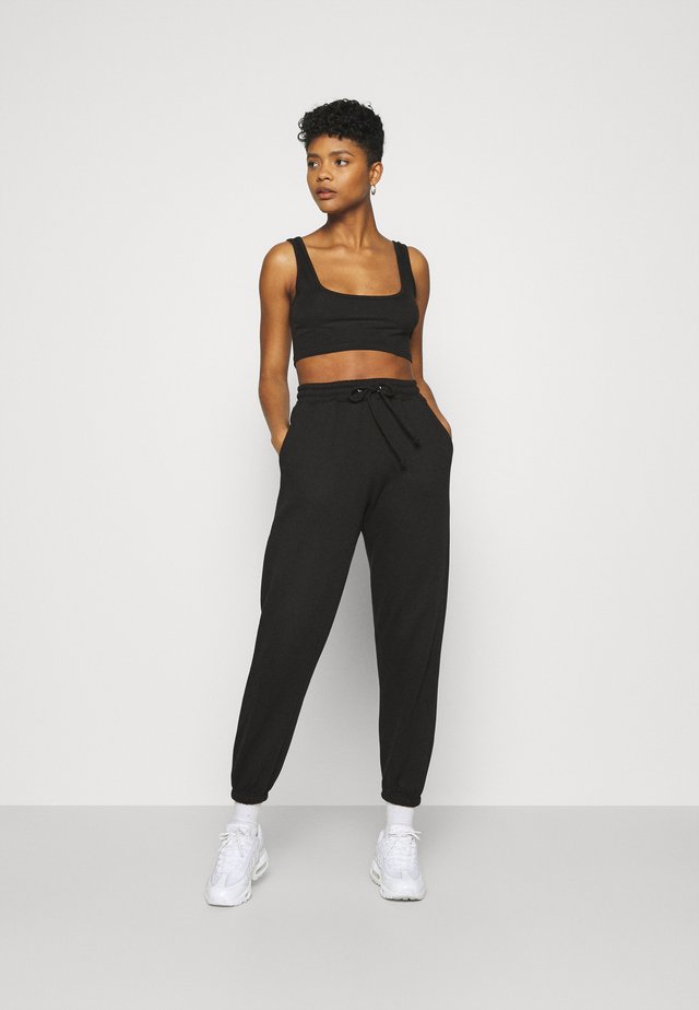SCOOP NECK BRALET 90'S SET - Jogginghose - black