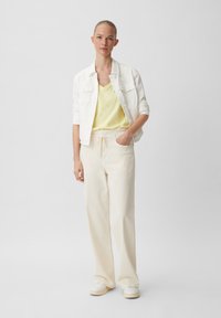 comma casual identity T-shirt basic - helles zitrone
