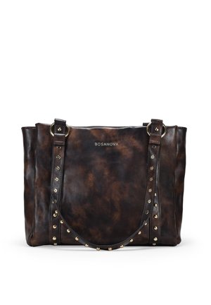 PARA PORTÁTIL CON TACHUELAS - Bolso shopping - marron