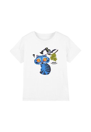 NETFLIX, KPOP DEMON HUNTERS DERPY AND SUSSIE HAT UNISEX - Print T-shirt - white