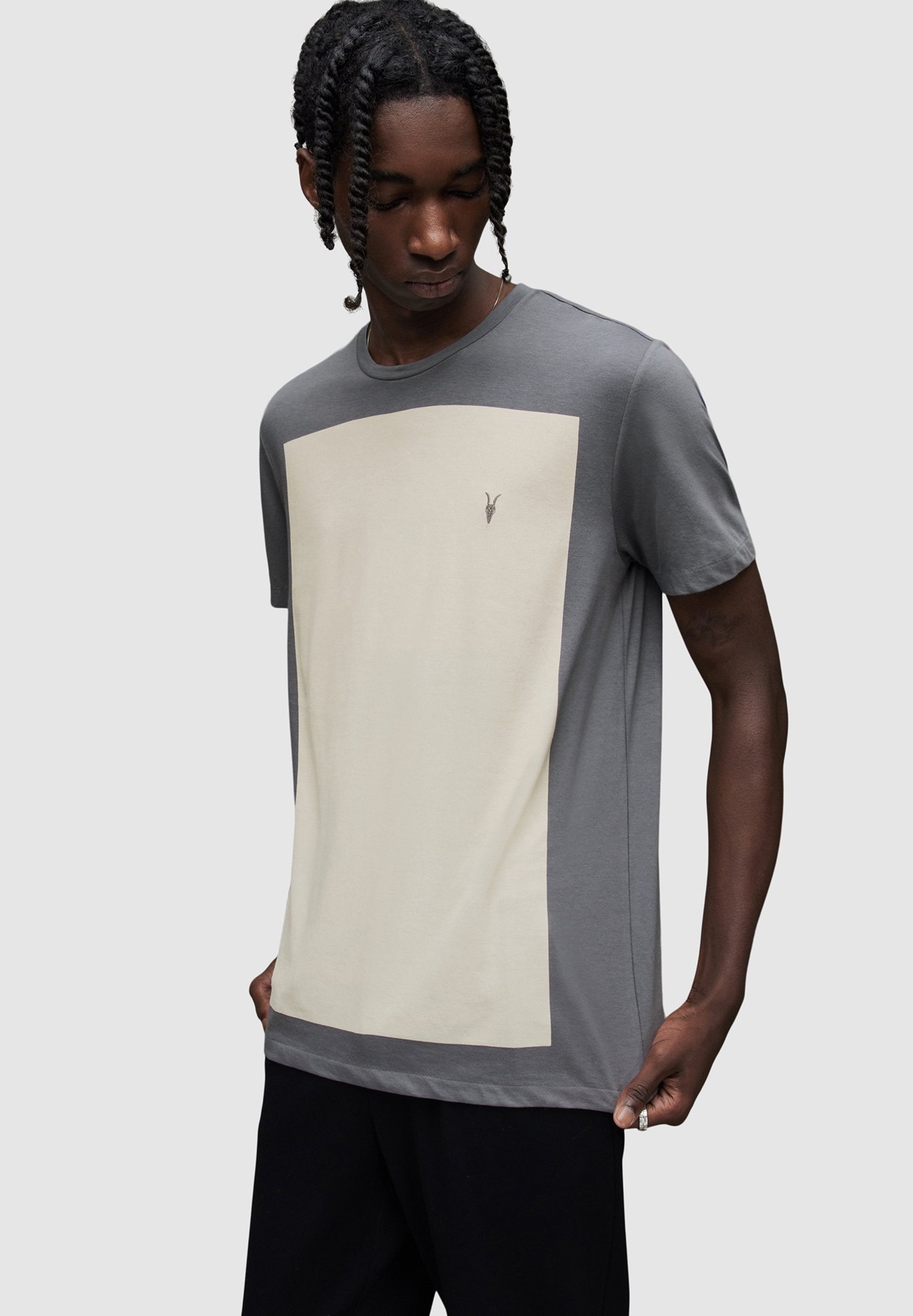 AllSaints LOBKE SS - T-shirt print - blue/blauw - Zalando.nl
