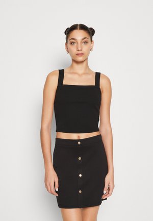 Pieces PCKARSON CROPPED - Μπλούζα - black