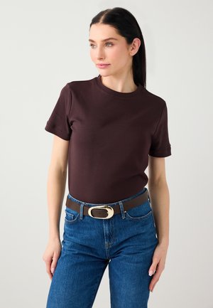 SHORT SLEEVE - T-shirt basic - brown