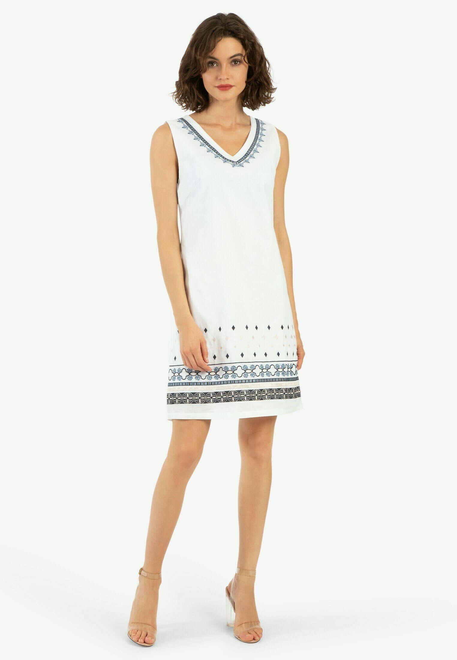 Robe De Soirée APART Taille 40 – Couleur Gris Et Saumon – Longueur 112 Cm – Neuve Avec étiquettes