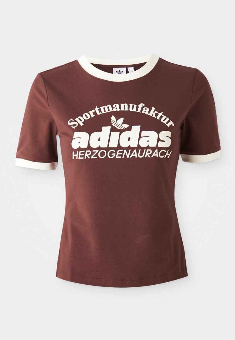 adidas Originals T-shirt print lichtbruin adidas Originals T-shirt print lichtbruin