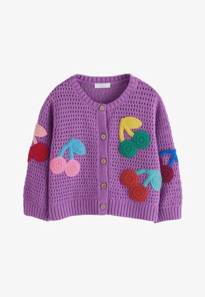 Next REGULAR FIT - CHERRY - Strickjacke - purple