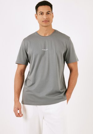 REGULAR FIT - Basic T-shirt - blue grey