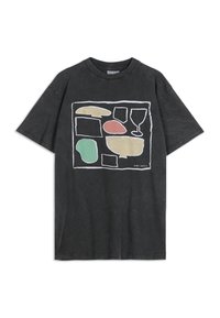 AFTER SEVEN UNISEX - T-shirt print - mottled dark grey