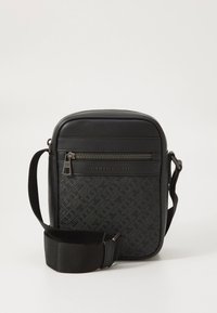 Tommy Hilfiger MONOGRAM MINI REPORTER - Geantă crossbody - black
