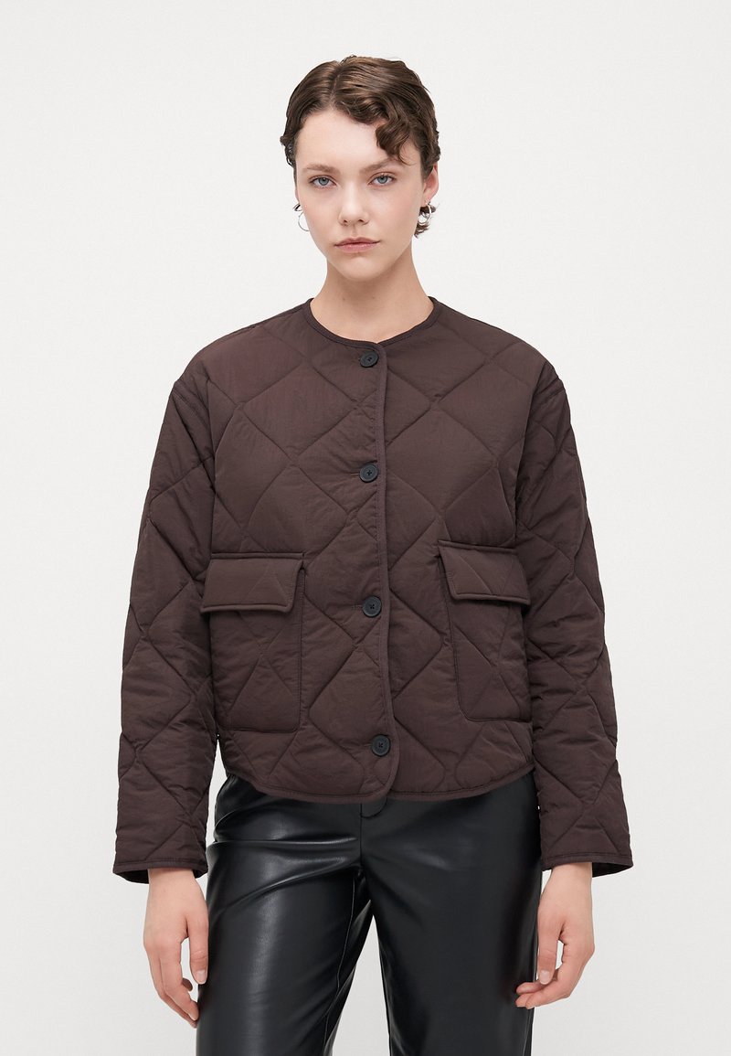 Gina Tricot Tall JACKET - Light jacket - dark brown