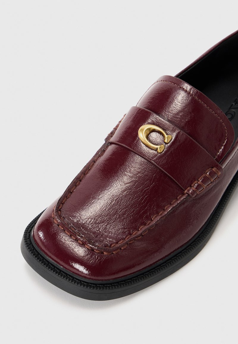 COACH GLAZED PENNY LOAFER - Slip-ons - merlot/dark red  display picture 3