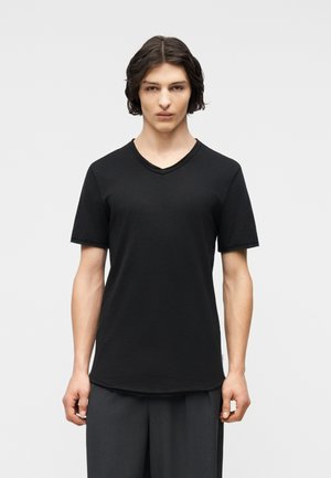 ONSBENNE LONGY V NECK TEE  - Βασικό μπλουζάκι - black